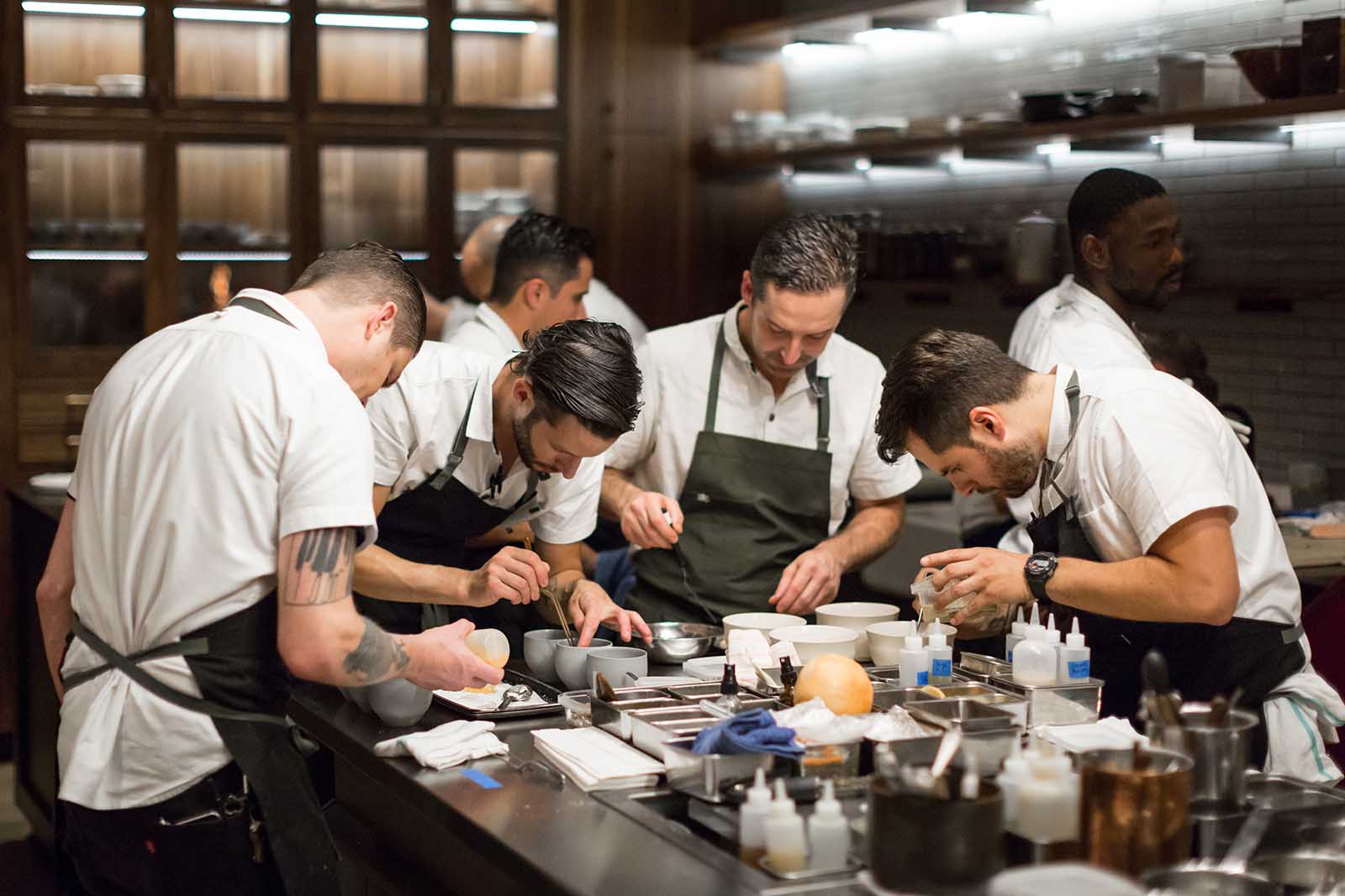 Chefs in the kitchen at Michelin-starred Smyth, West Loop, Chicago | See Chicago like a local