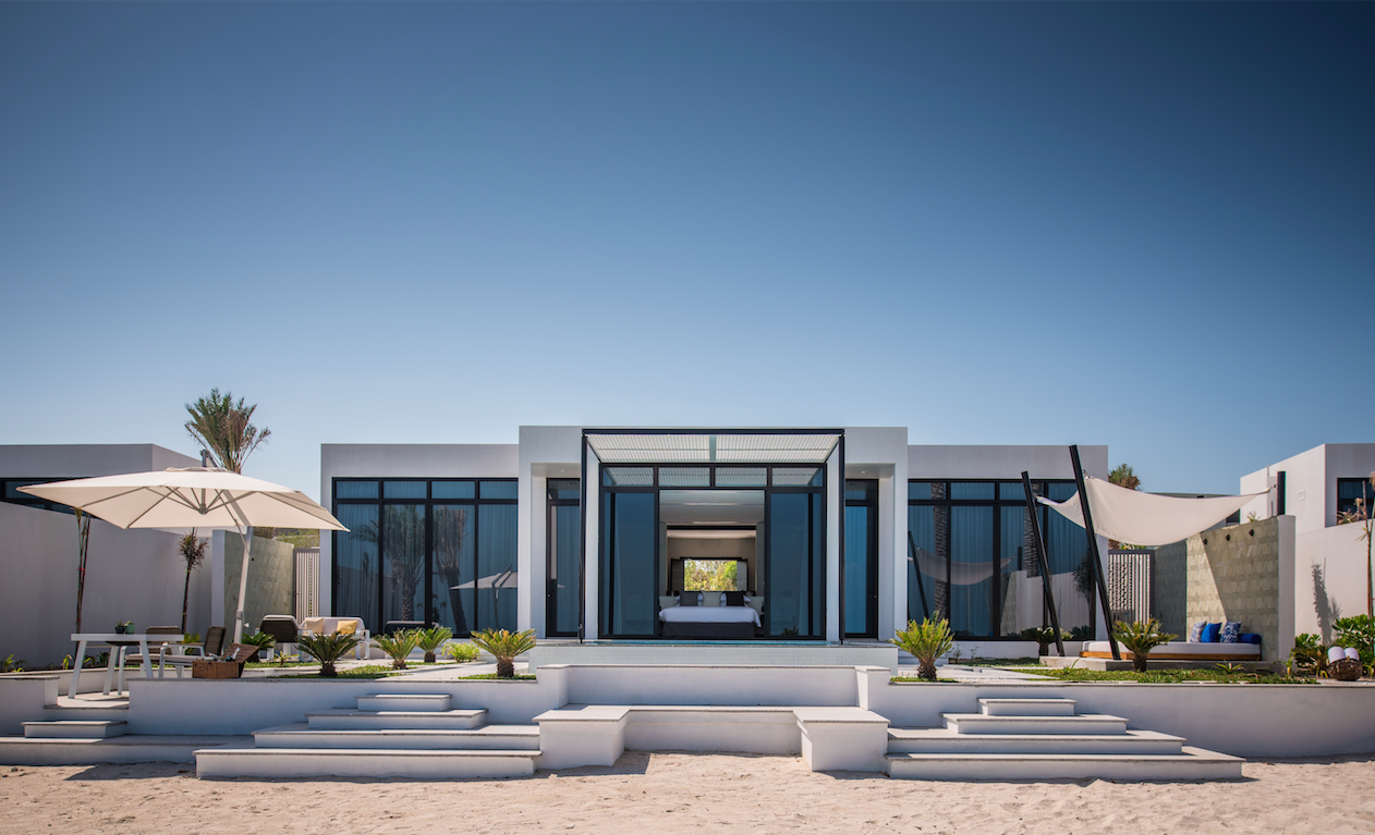 A beach villa at Zaya Nurai Island, Abu Dhabi