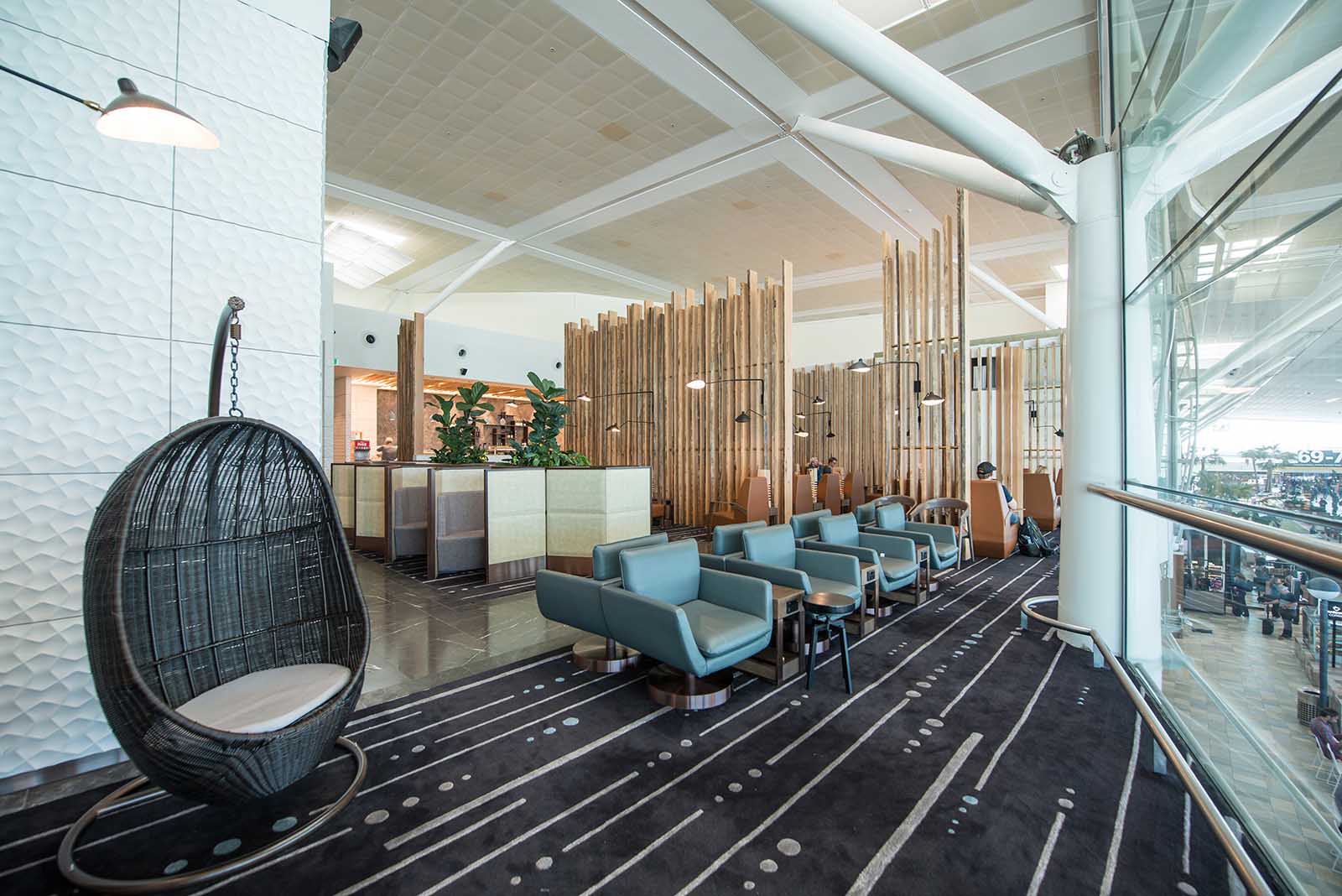 Inside Plaza Premium Lounge, Brisbane Airport International Terminal