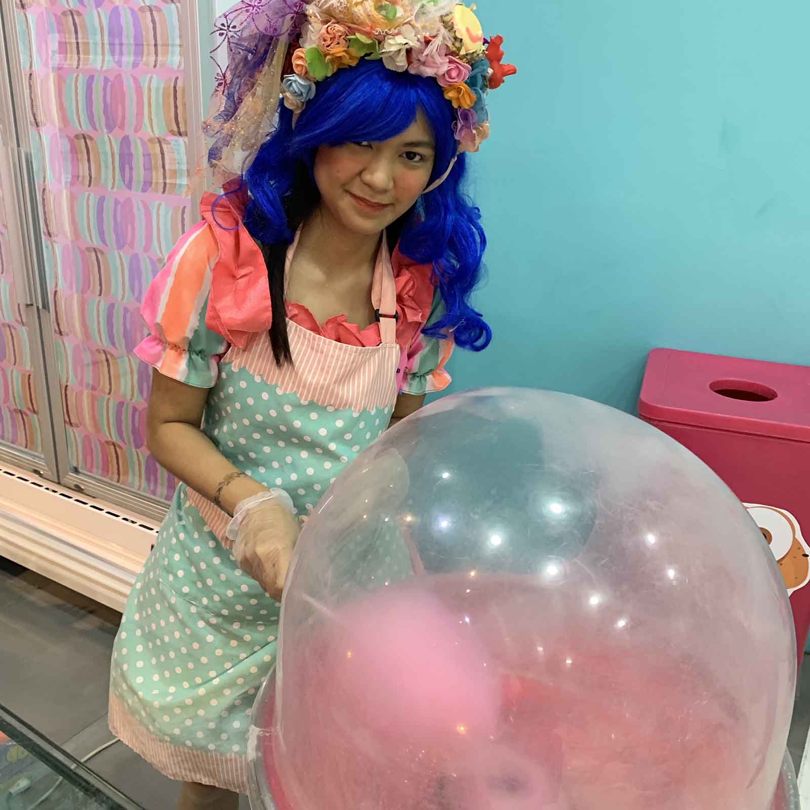 Giant fairy floss at the Dessert Museum, Manila | Manila: The Pearl of the Orient