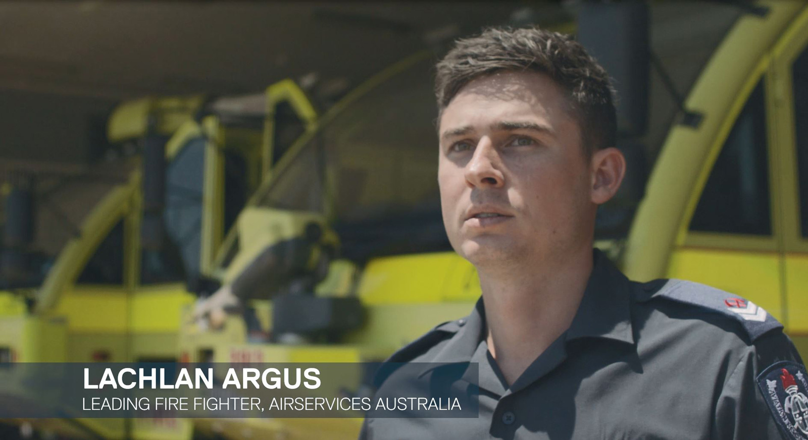 Lachlan Argus is a Leading Fire Fighter with Airservices Australia 