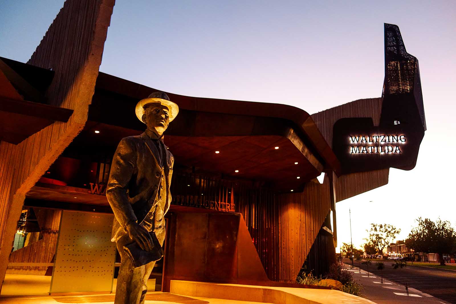 Outside the Waltzing Matilda Centre in Winton | Everything you need to know about Vision Splendid Outback Film Festival