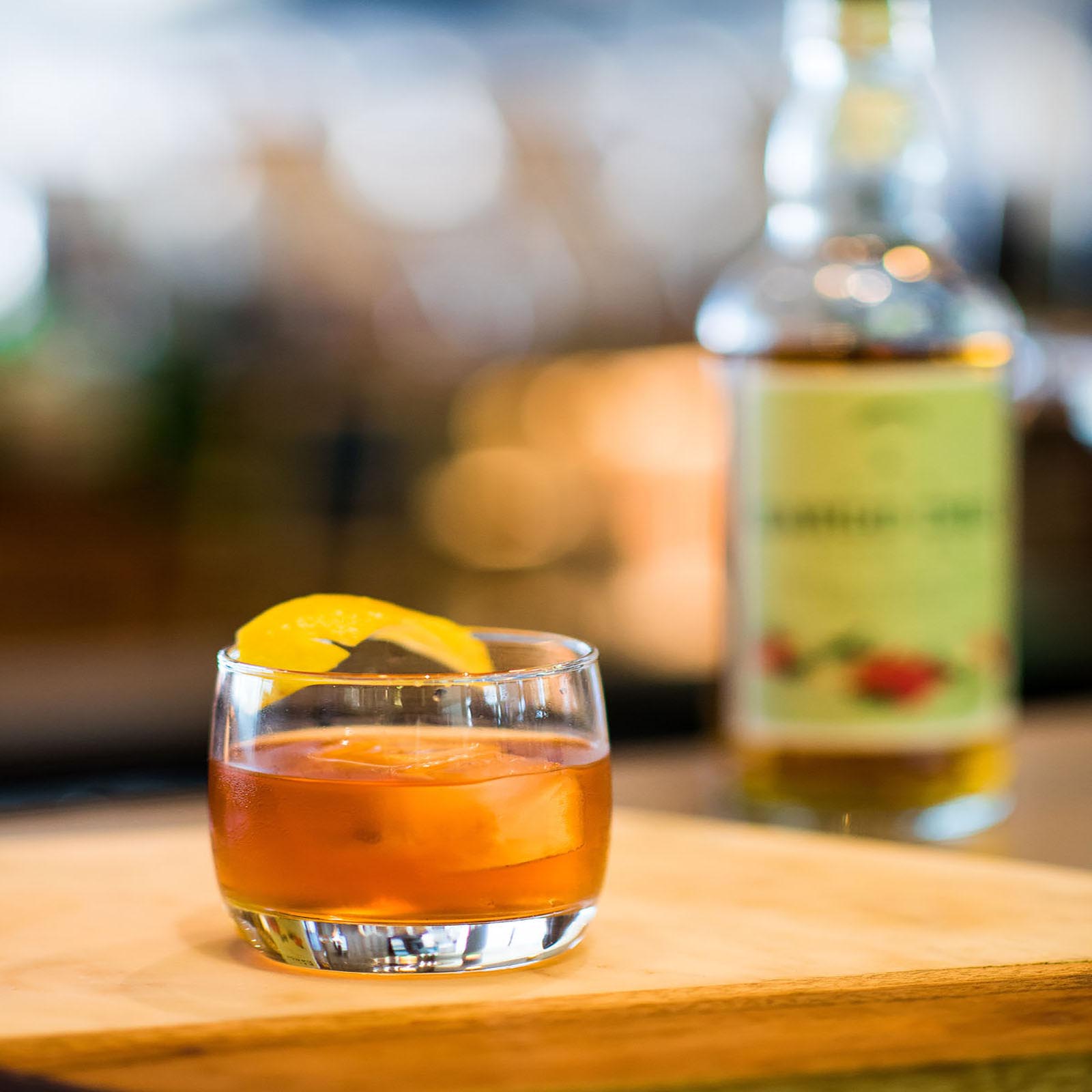 Rum Old Fashioned at Aviation Pier Cafe and Bar, Domestic Terminal Rum Old Fashioned at Aviation Pier Cafe and Bar, Domestic Terminal