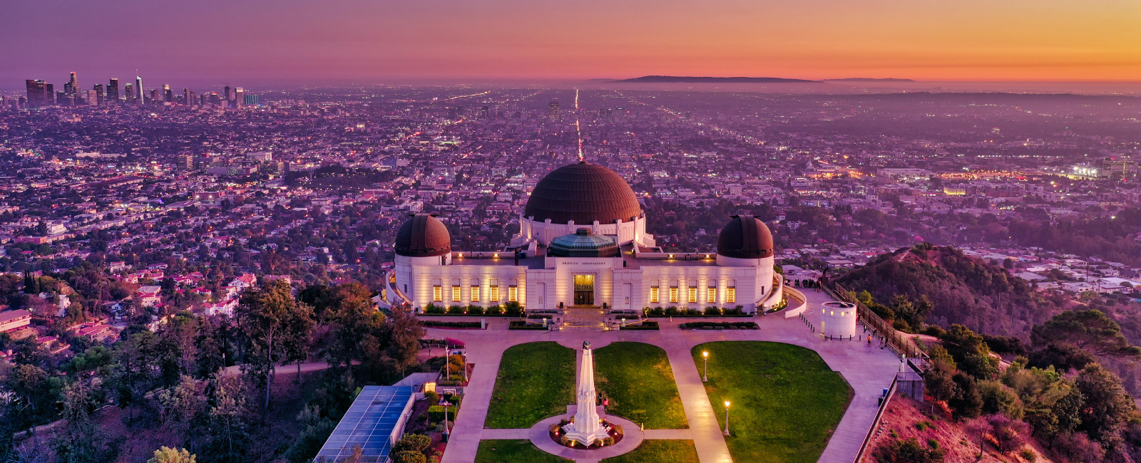Griffith Observatory and LA at dusk