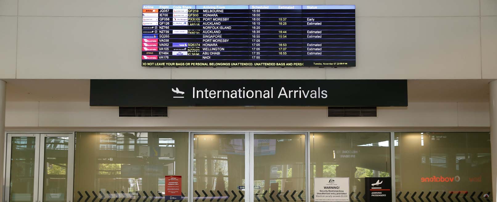 International Arrivals Guide