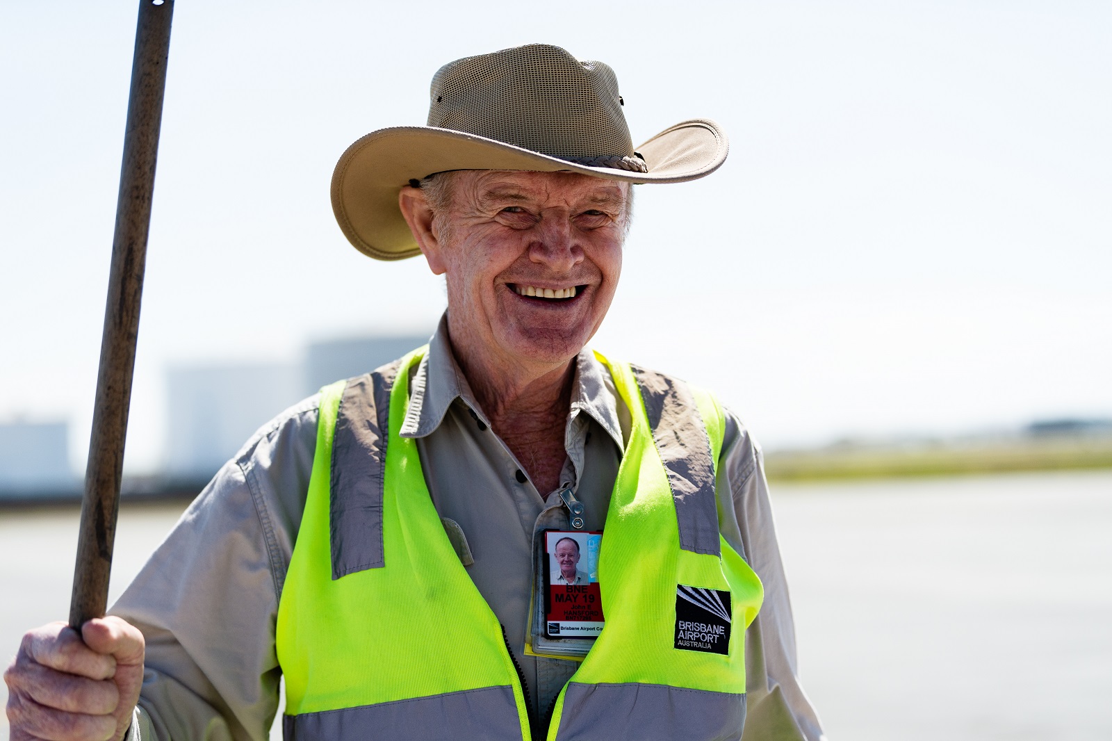 John Hansford 51 years at BNE Brisbane Airport