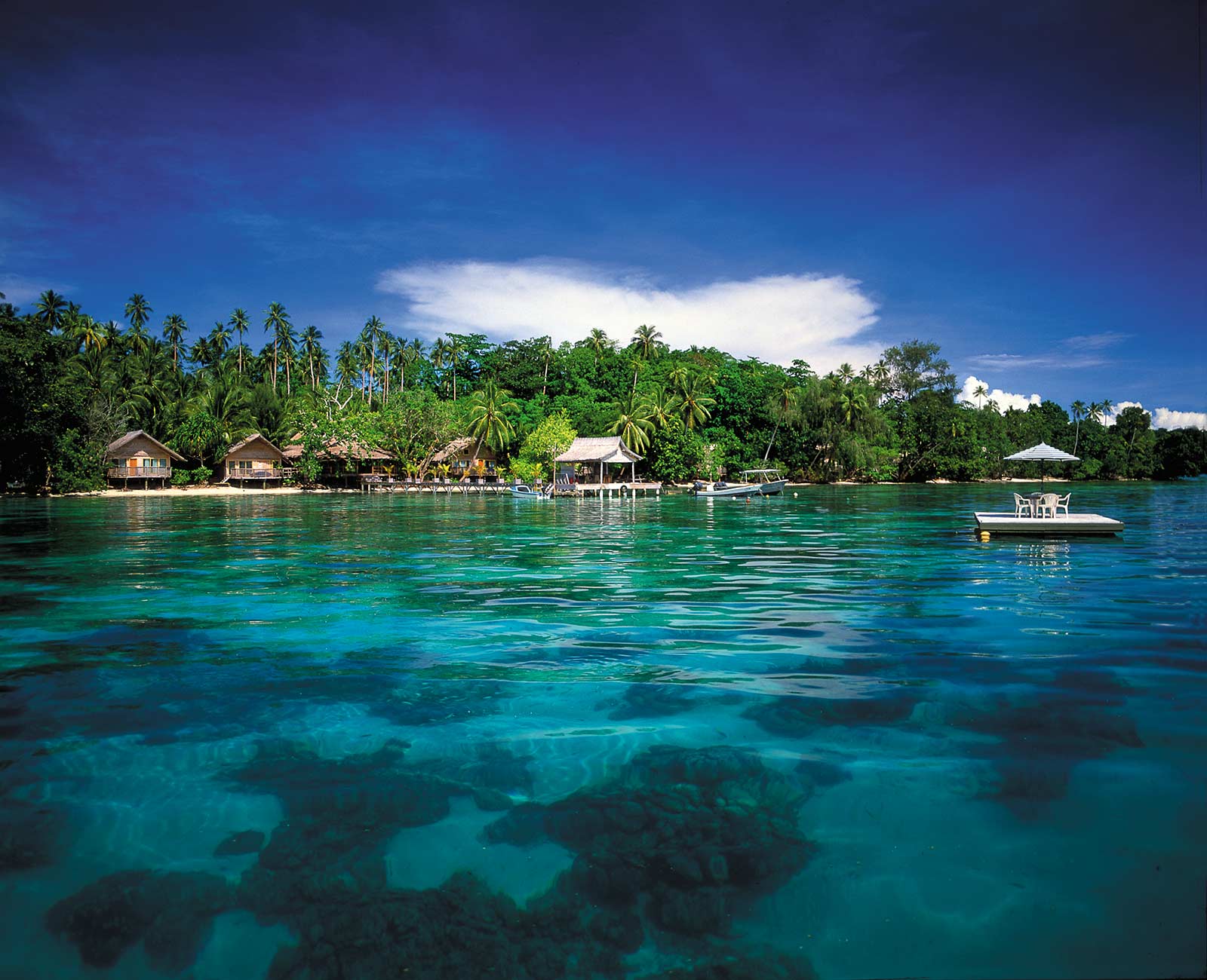 Island accommodation in the Solomon Islands