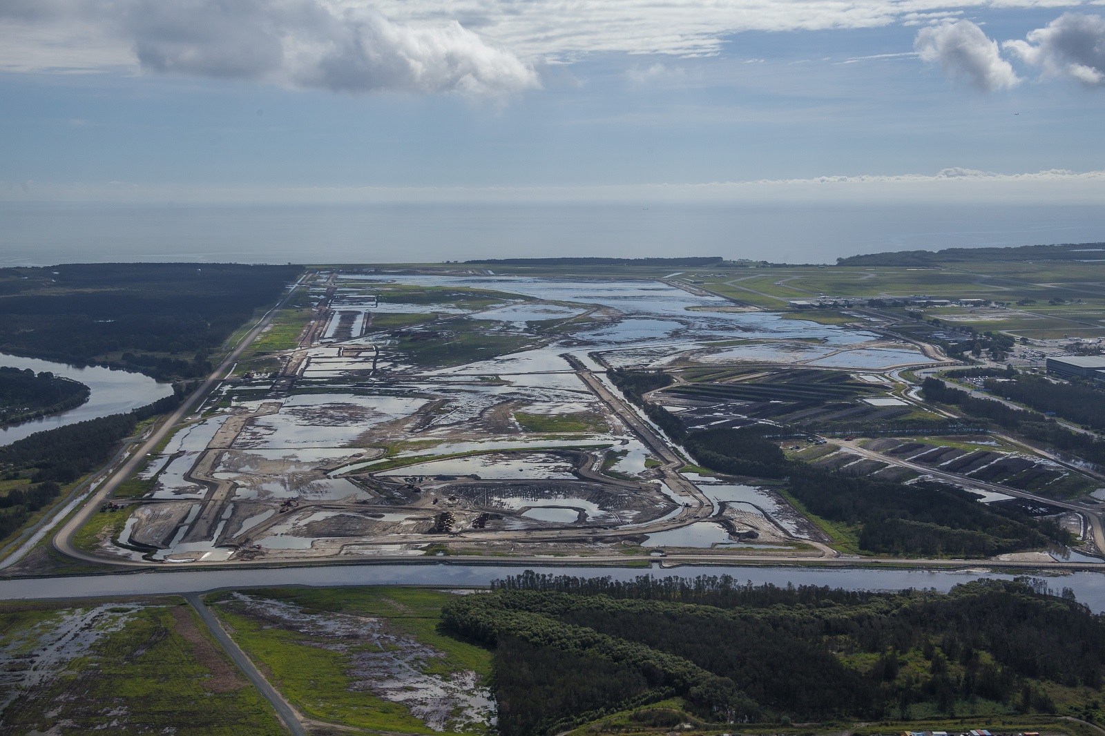 Brisbane's new runway site in April 2014