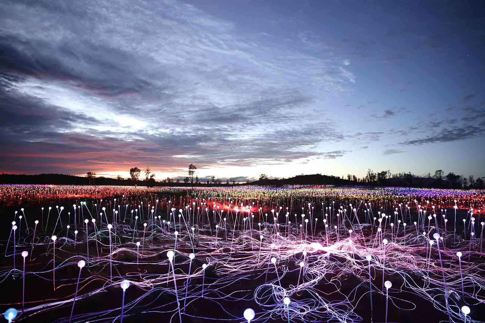 Bruce Munro's Field of Light installation | See Australia's Red Centre in a new light