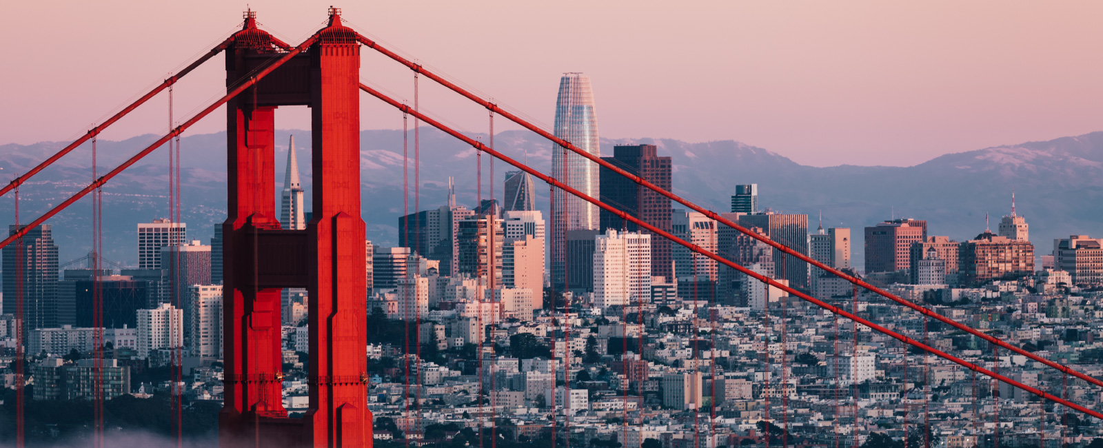 Golden Gate Bridge with San Francisco city in the background