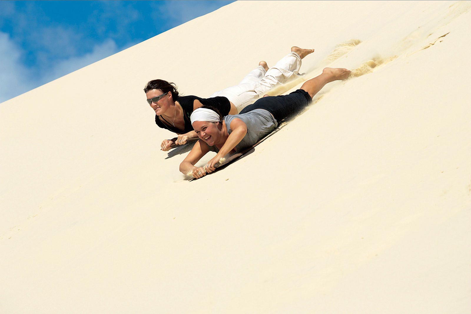 Sand Tobogganing Tangalooma 