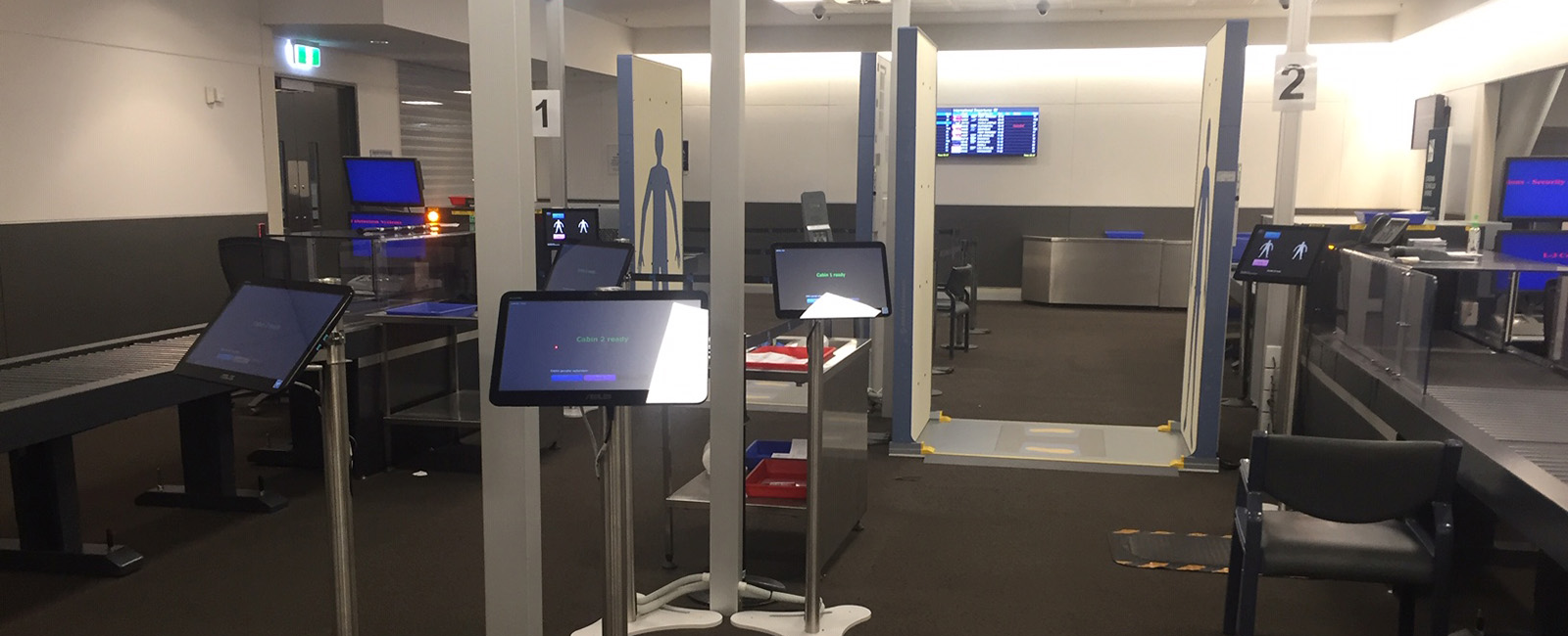 The upgraded equipment in BNE's Southern International Screening Point