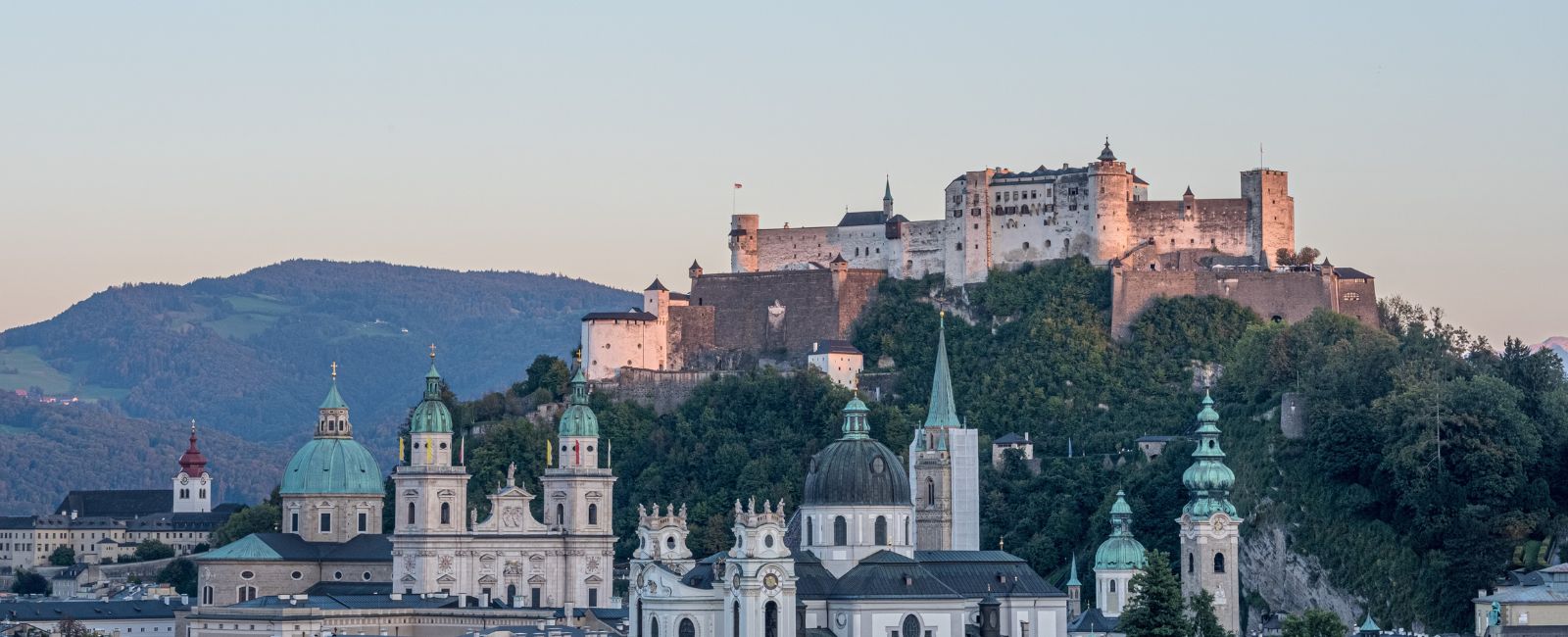 View of Hohensalzburg Fortress in Salzburg