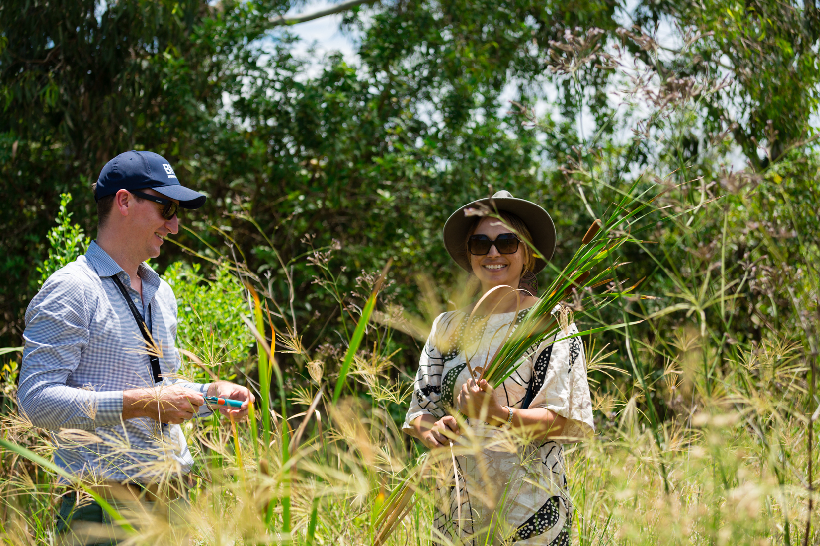 Delevne and an Airside Officer in the Biodiversity Zone