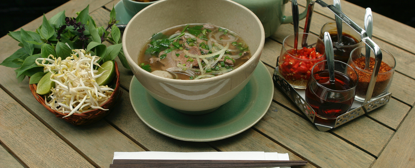 Vietnamese pho and sides