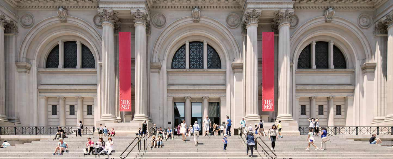 The Met stairs and entrance