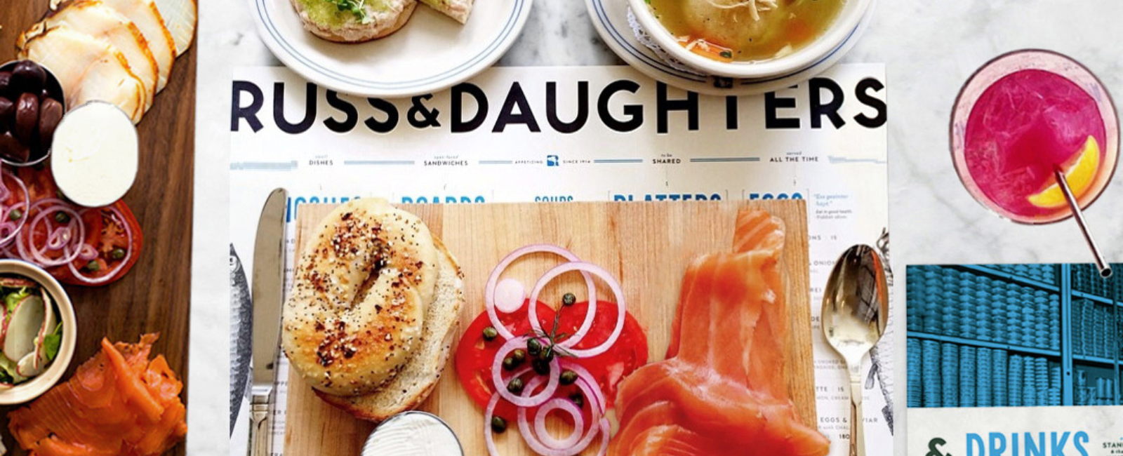 Russ & Daughters bagel dish