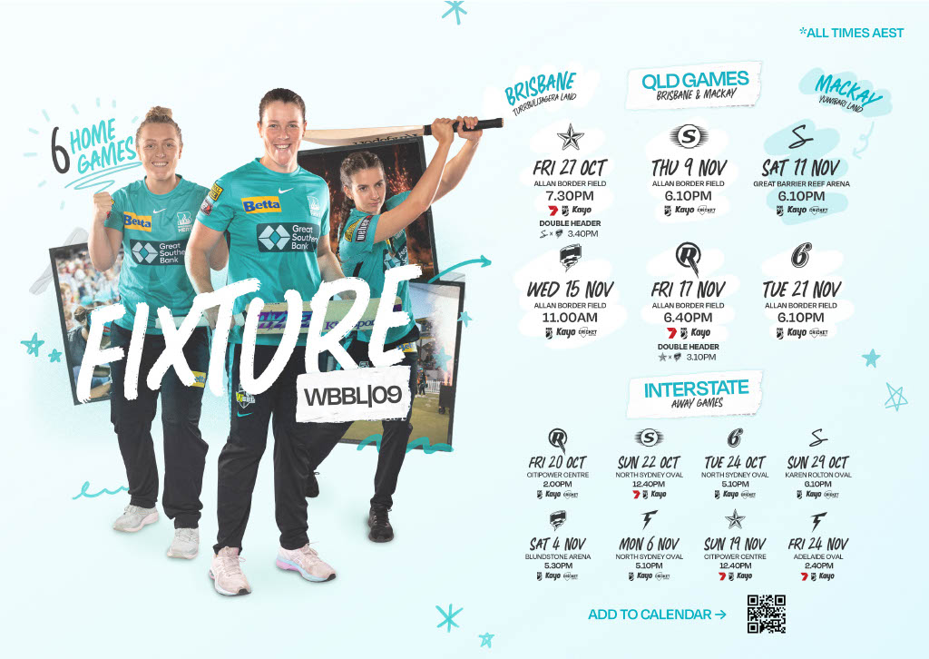 WBBL fixtures