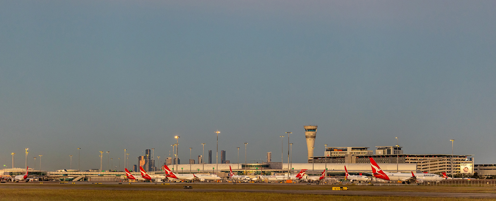 Brisbane Airport from airfield