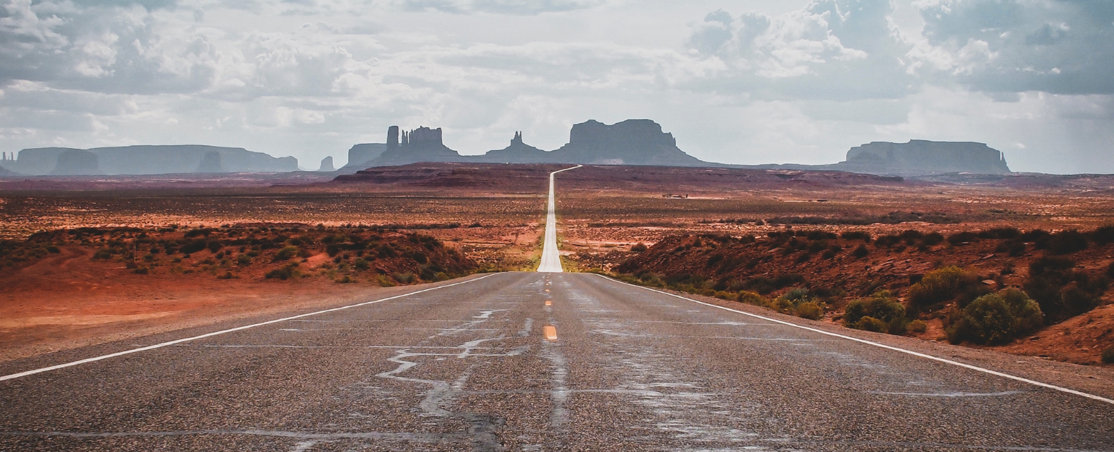 Route 66, towards Monumental Valley