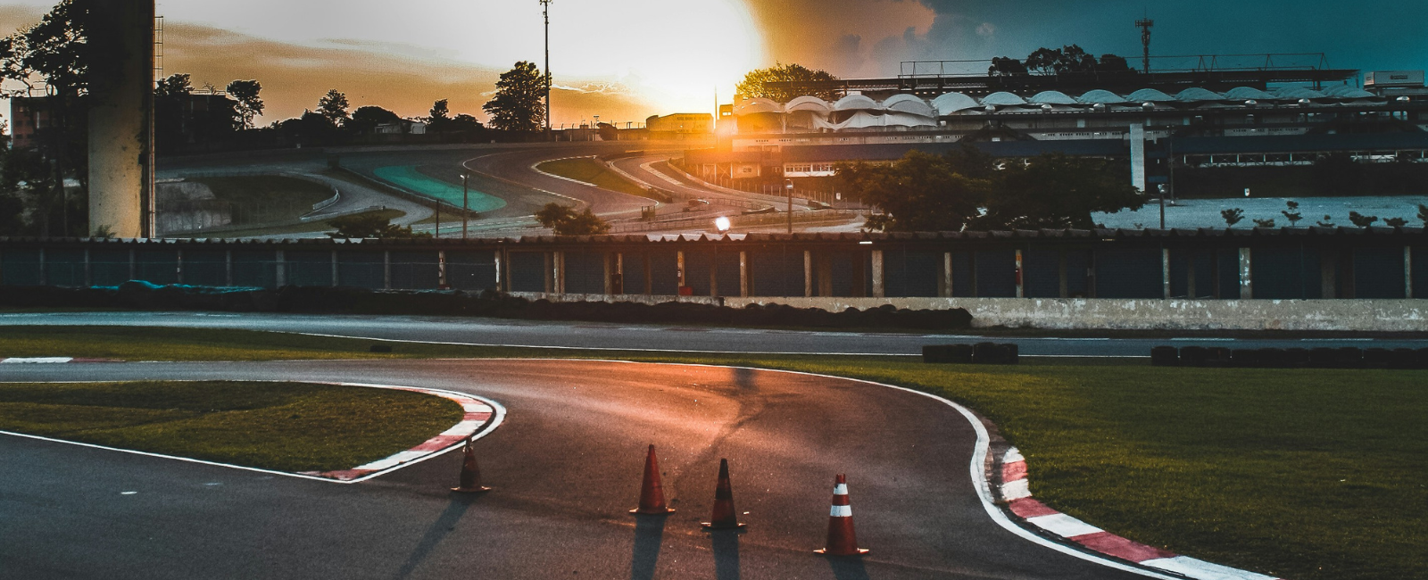 Sao Paulo's Autodromo Jose Carlos Pace at sunset