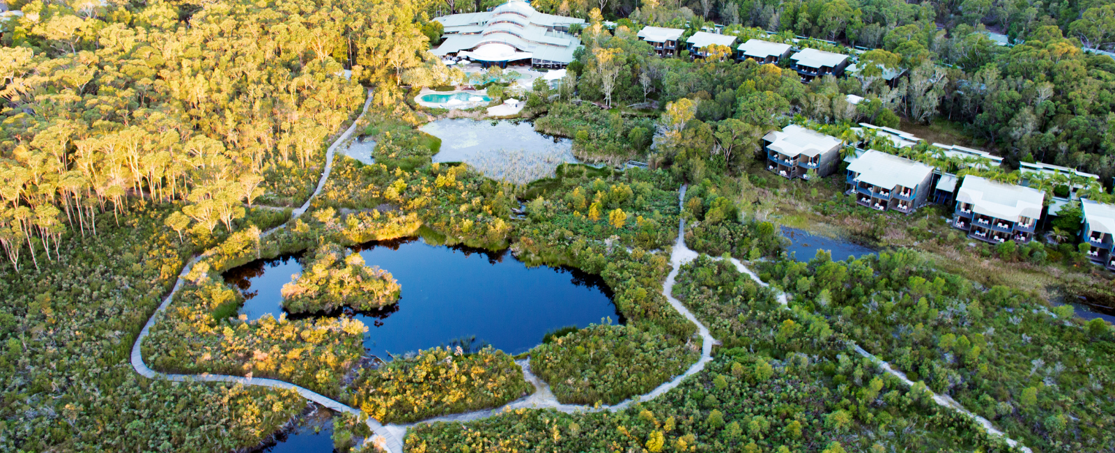 Birds eye view of Kingfisher Bay Resort