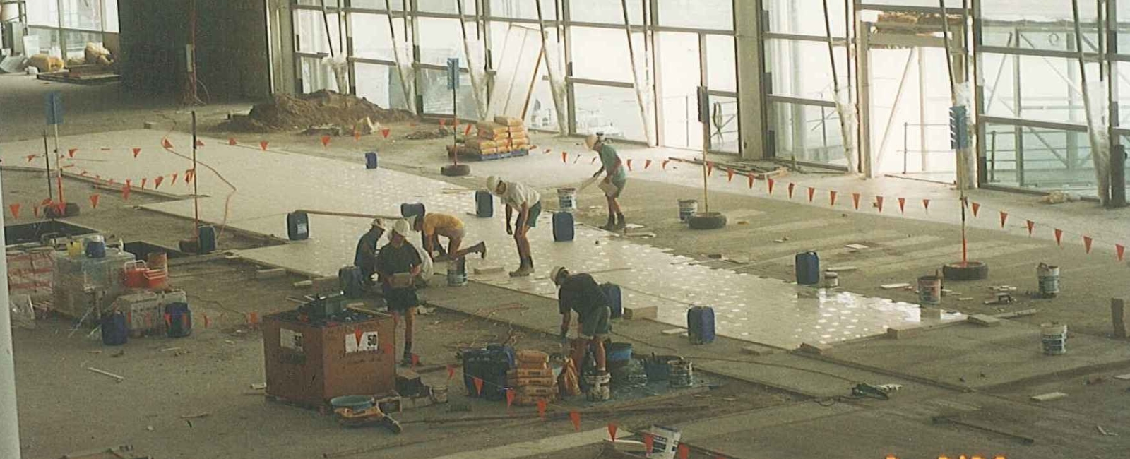 New International Terminal construction 1995 New International Terminal construction 1995