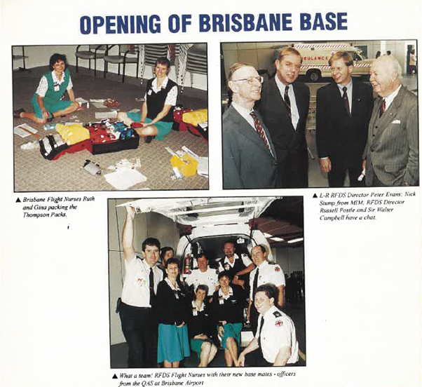 Newspaper snippet of the opening of the Brisbane Base Newspaper snippet of the opening of the Brisbane Base