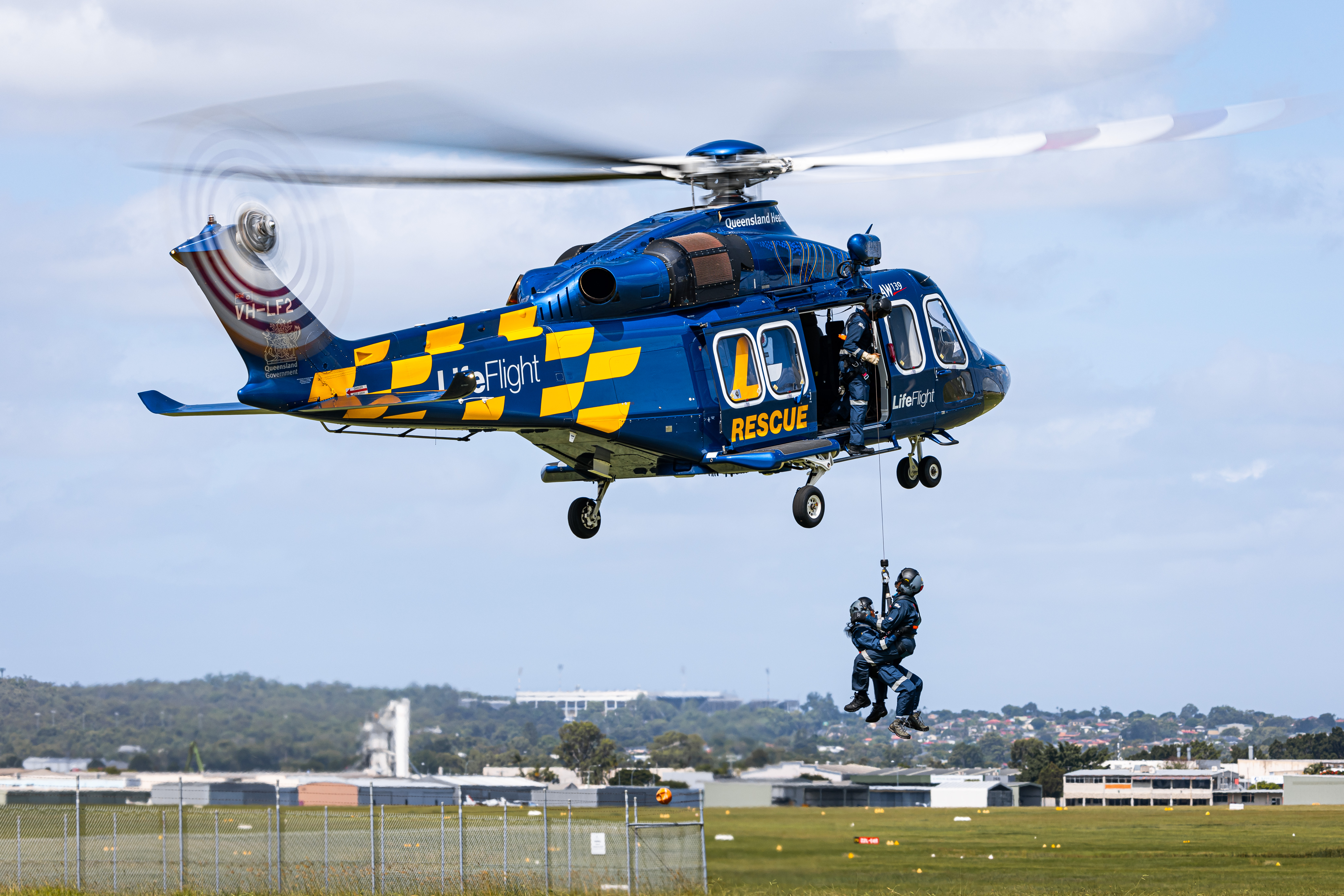 LifeFlight Doctors in winching training