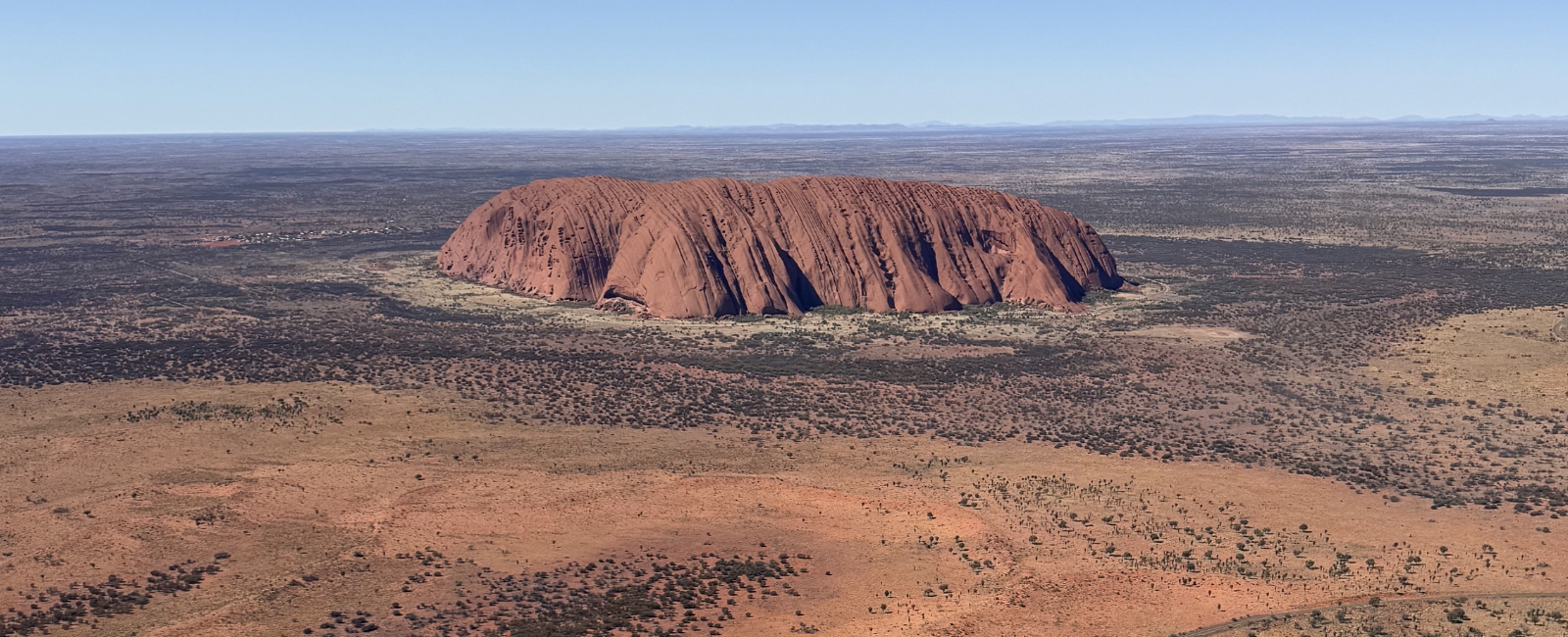 Ariel view of Ayers Rock Ariel view of Ayers Rock
