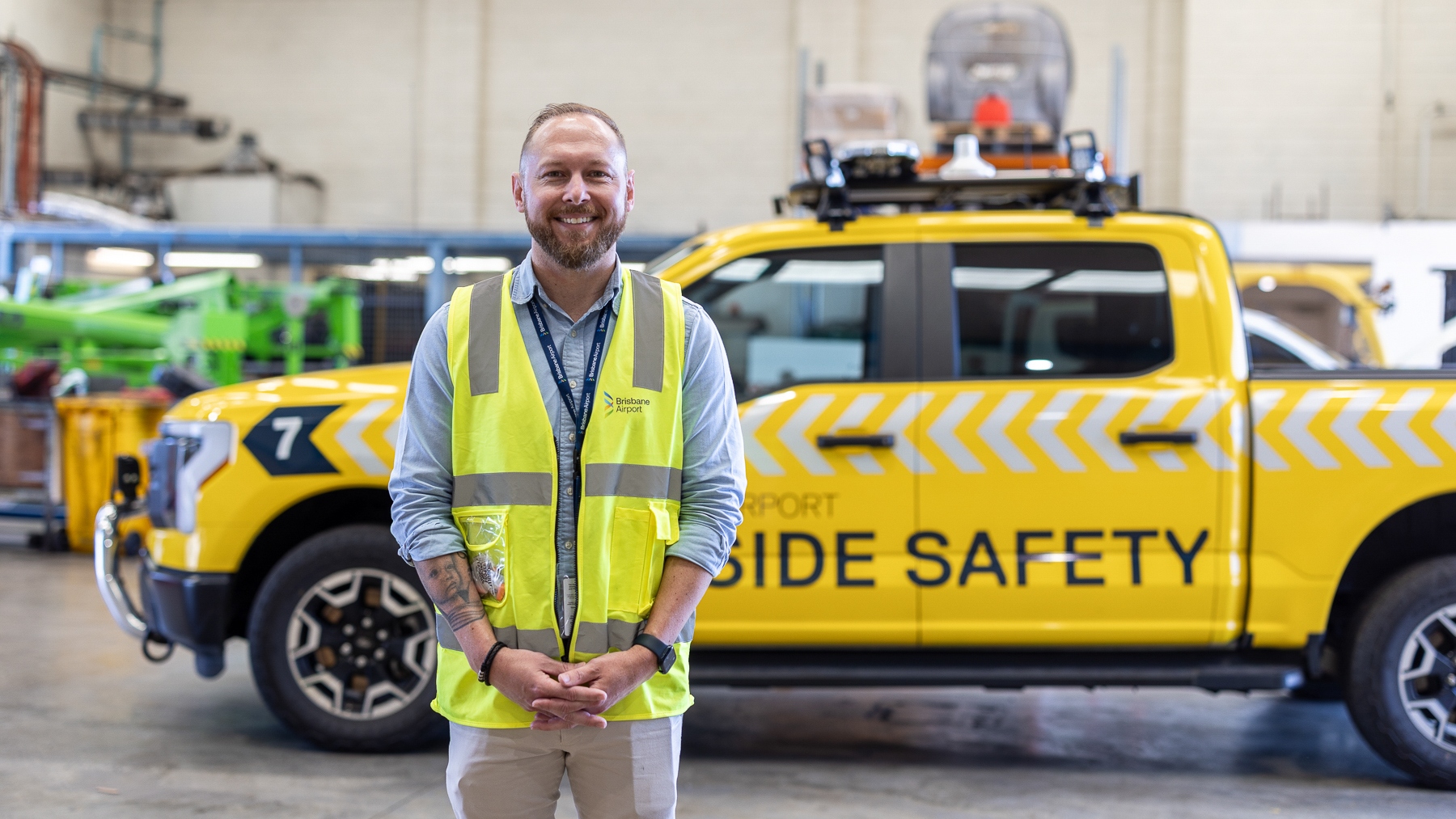 Brisbane Airport WHS Manager, Sean Taylor. Brisbane Airport WHS Manager, Sean Taylor.