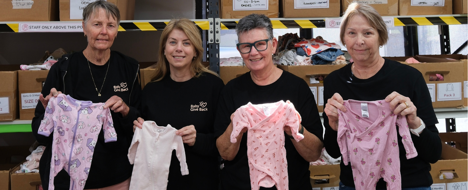Baby Give Back volunteers