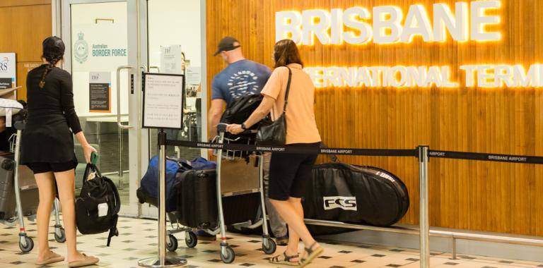 Tourist Refund Scheme Office on Level 1 at Brisbane Airport International Terminal