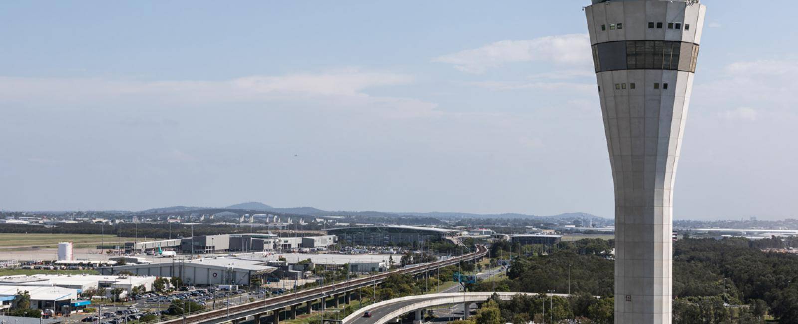 The Brisbane Tower operates 24 hours a day to keep aircraft and travellers safe