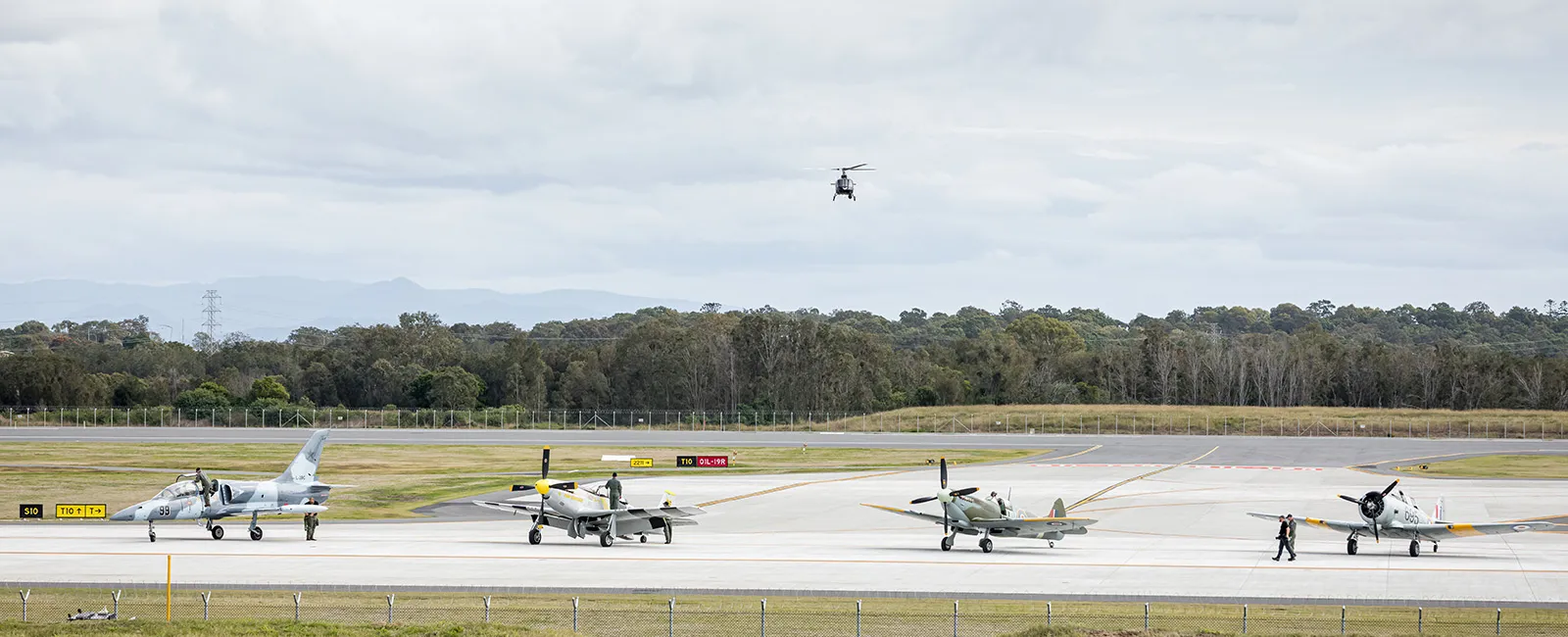 Four historic aircraft from Fighter Pilot Adventure Flights