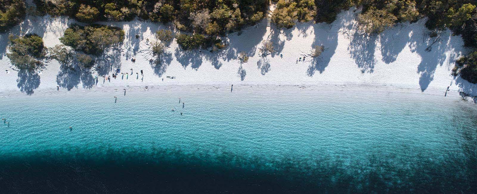 Lake McKenzie from above | 10 reasons to visit Fraser Island