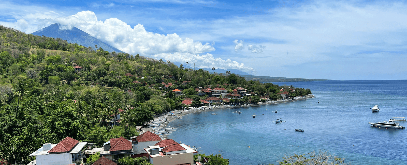 Seaside town in Bali