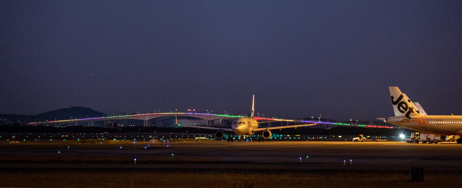 Night time at Brisbane Airport