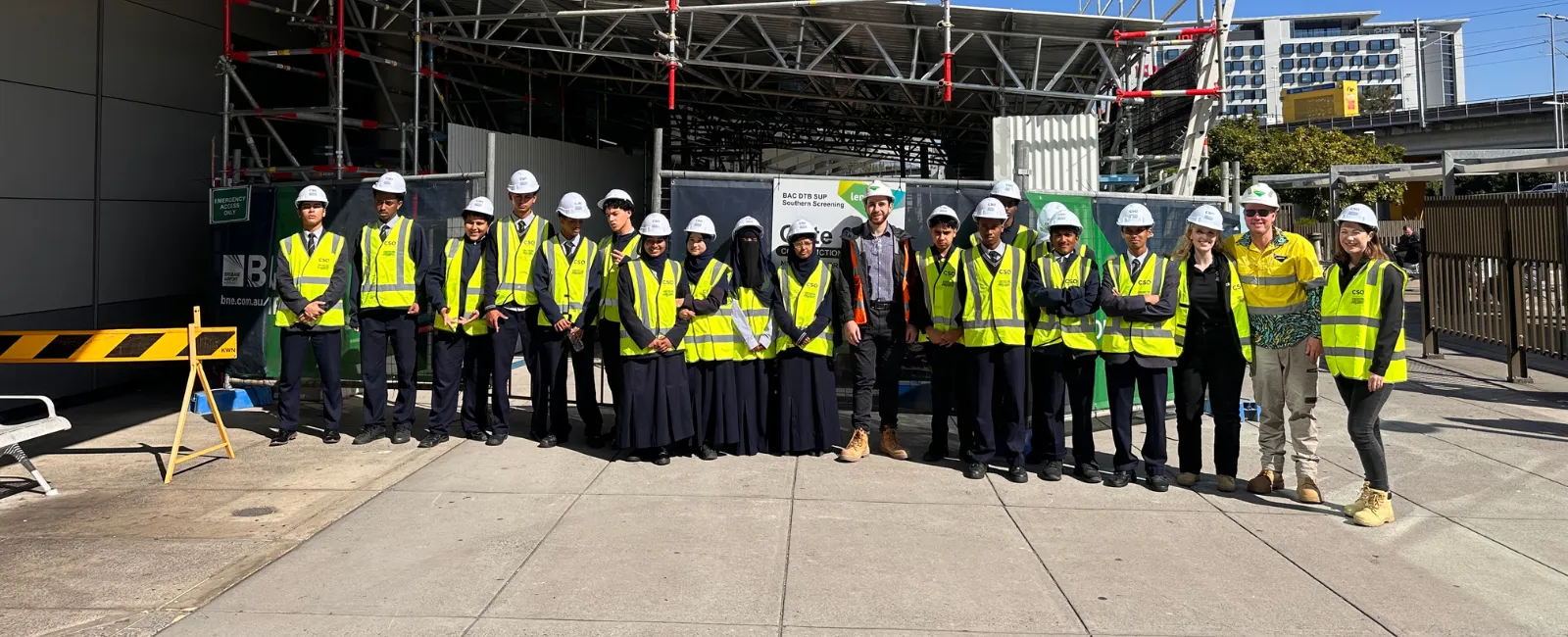 Brisbane Airport construction professionals staff