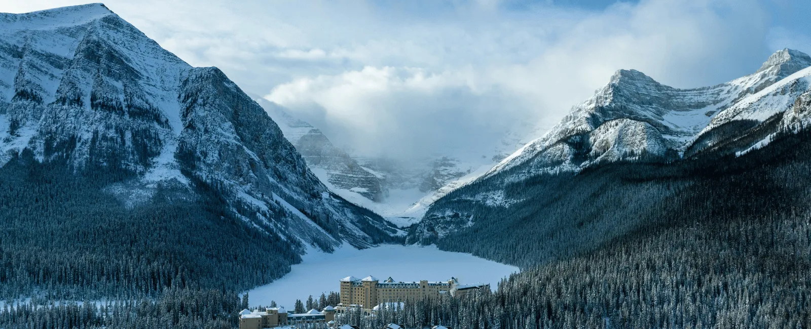 Mountain view at Lake Louise in Canada
