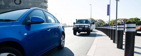 Pick up and drop off at the Domestic Terminal