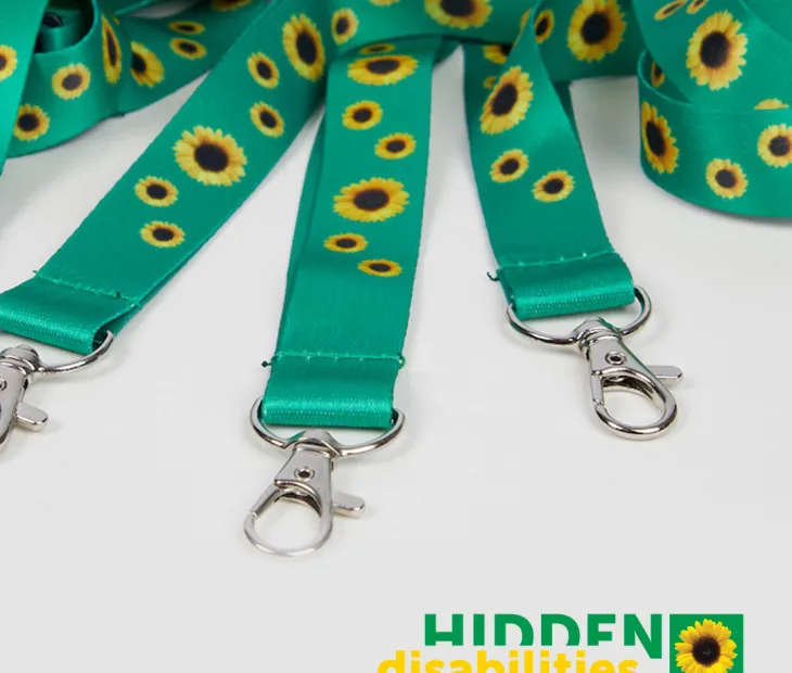 Hidden Disabilities Sunflower Lanyard