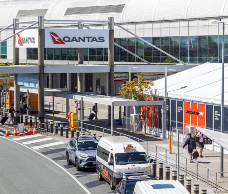 Jetstar temporary check in facility at Brisbane Airport Domestic Terminal