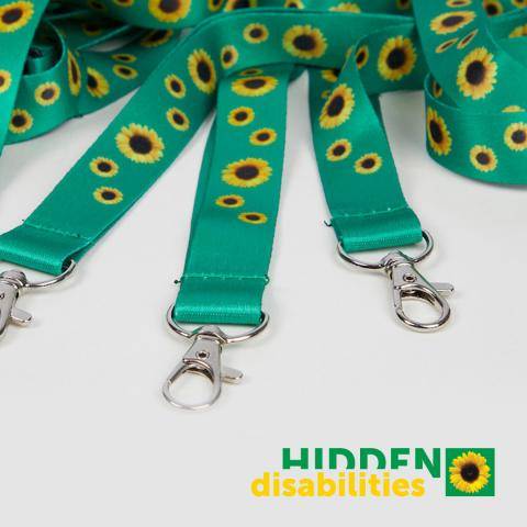 Hidden Disabilities Sunflower Lanyard