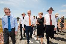 Prime Minister Malcolm Turnbull at Brisbane Airport