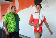 Queens Baton Relay Brisbane Airport