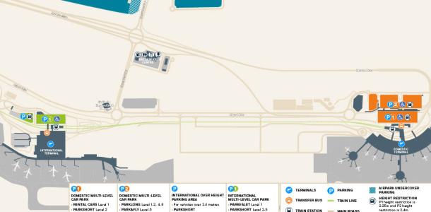 All of Airport Parking Map