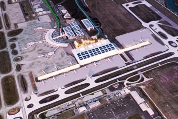 Artist impression of Brisbane Airport Terminal 3