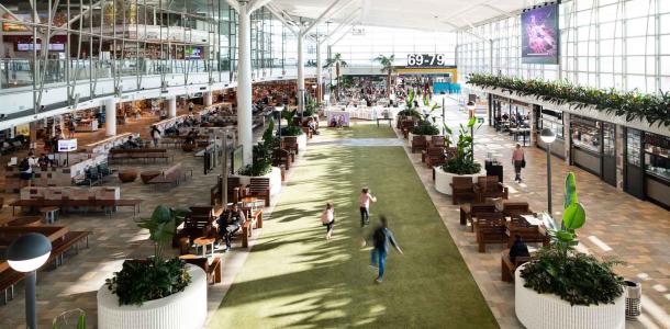 The Village Green at the International Terminal Brisbane | How to prepare for a long-haul flight