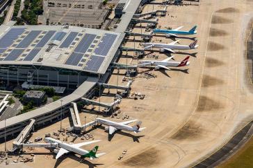 Brisbane Airport International Terminal Aerial View